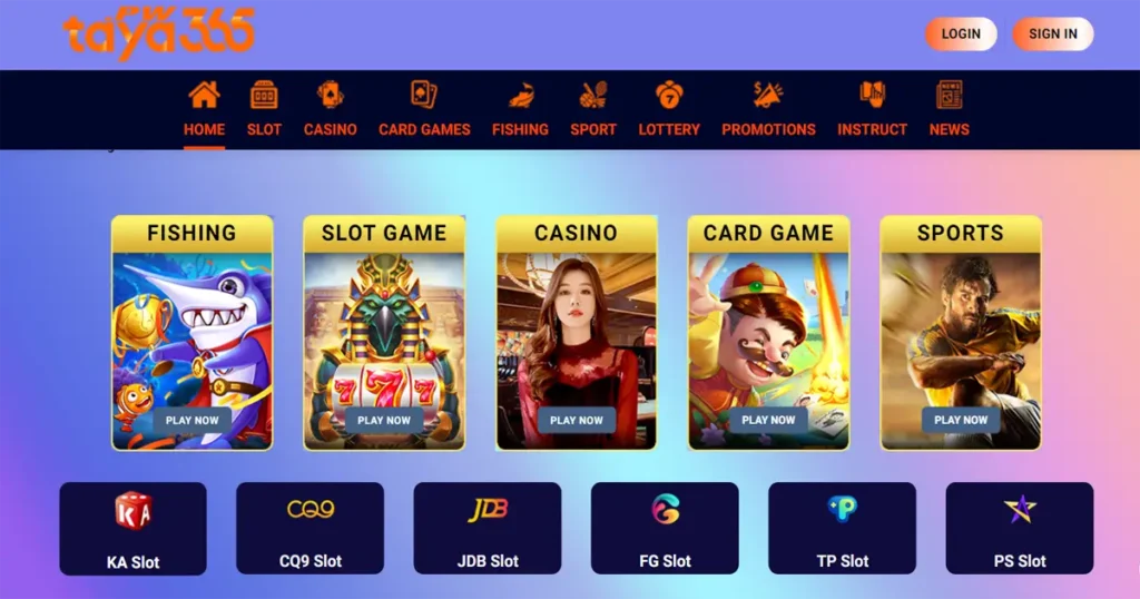 taya365 casino games